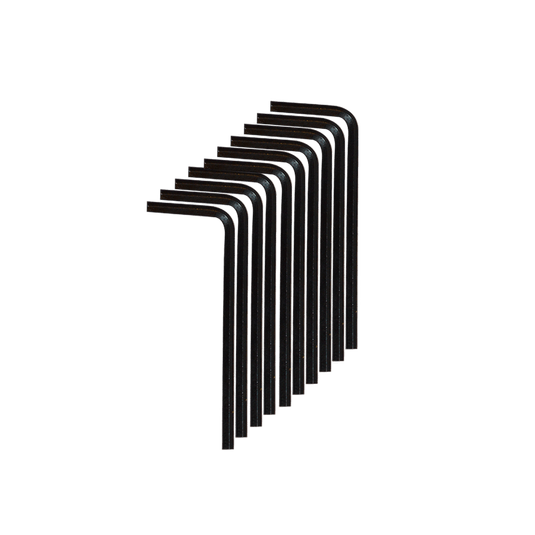 Blue-force-Llaves Hexagonales-Cortas-SAE-3/32-10-piezas