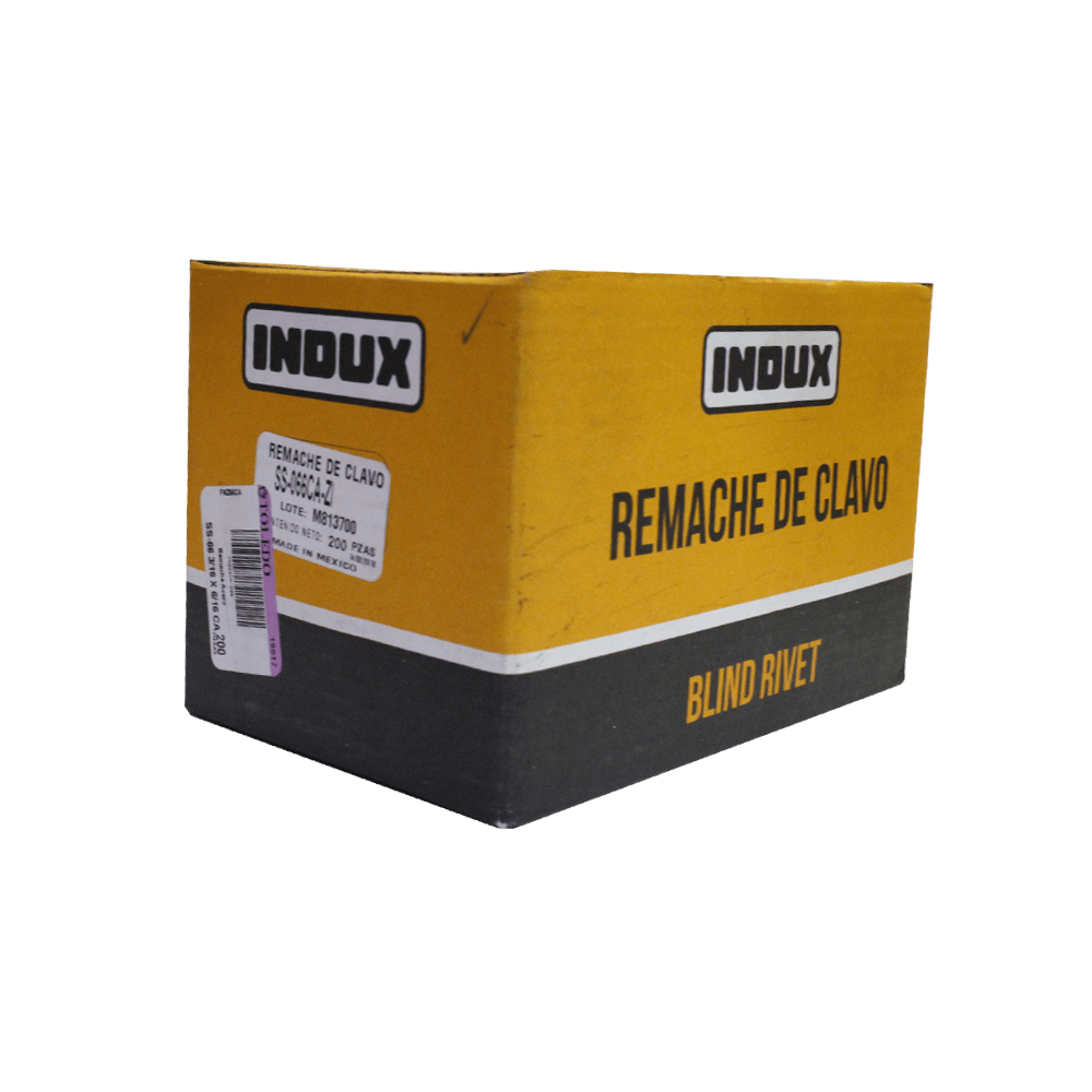 Indux - 500 Remaches de Acero SS-66 3/16 x 6/16 CA - FNZ66CA - etoledo