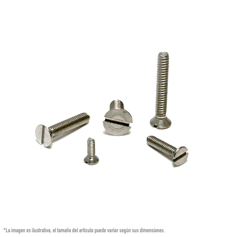 Toledo - 100 Tornillos Gota Ranurados INOX De 1/4-20 X 1/2 - XTGR06013
