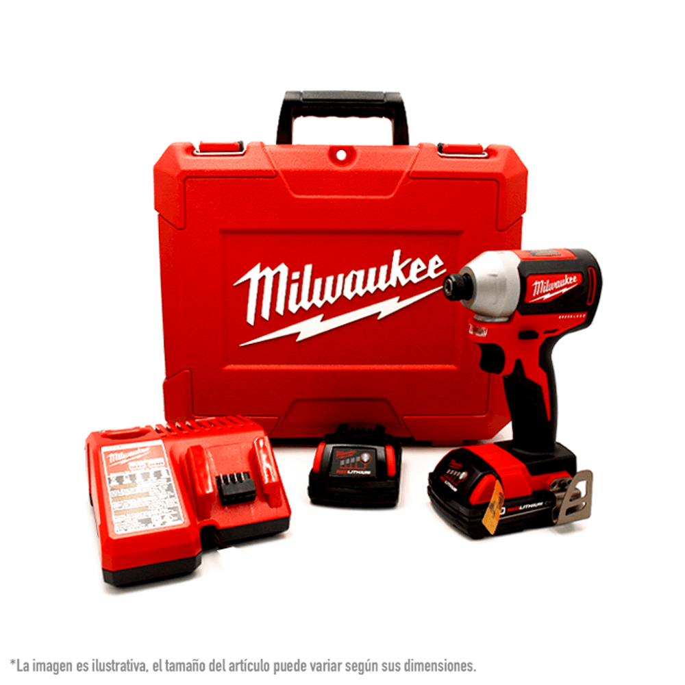 Destornillador Impacto Milwaukee M18 2 Baterías 2850-21p – Ofertasss