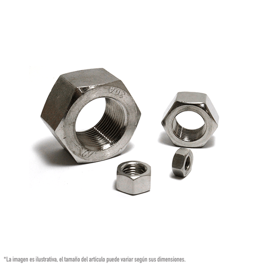 MroMax 4#-40 Tuercas Hexagonales, Acero Inoxidable 304, Rosca Gruesa Imperial, Tornillos De